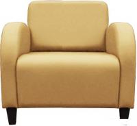 Интерьерное кресло Brioli Карл (экокожа, L4 кремовый/темные ножки)