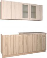 Кухня Интерлиния Мила 19 (дуб белый/дуб серый)