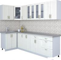 Угловая кухня Интерлиния Мила Крафт 1.2x2.8 (дуб полярный)