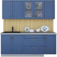 Кухня Интерлиния Мила Крафт 2.0Б (дуб лазурный)