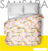 Постельное белье Samsara Геометрия Сат220По-15 215x220 (евро)