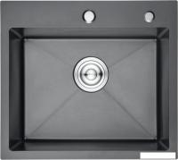 Кухонная мойка Gerhans K35044B (графит)