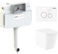 Унитаз Lavinia Boho Relfix Aveo Rimless 4 в 1 77060263 (белое стекло)