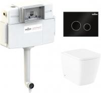 Унитаз Lavinia Boho Relfix Aveo Rimless 4 в 1 77060264 (черное стекло)