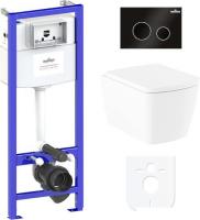 Унитаз Lavinia Boho Relfix Aveo Rimless 6 в 1 77040128 (черный пластик)