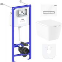 Унитаз Lavinia Boho Relfix Aveo Rimless 6 в 1 77050213 (белое стекло)