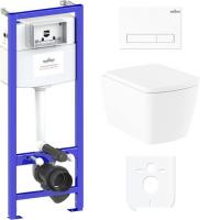 Унитаз Lavinia Boho Relfix Aveo Rimless 6 в 1 77040121 (белый пластик)