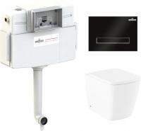 Унитаз Lavinia Boho Relfix Aveo Rimless 4 в 1 77060262 (черное стекло)