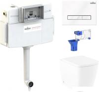 Унитаз Lavinia Boho Relfix Aveo Rimless 5 в 1 87060261 (белое стекло)