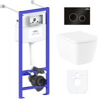 Унитаз Lavinia Boho Relfix Aveo Rimless 6 в 1 77050212 (черный пластик)