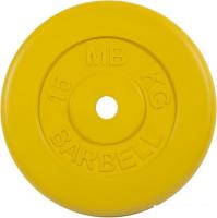Диск MB Barbell Стандарт 31 мм (1x15 кг, желтый)