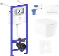 Унитаз Lavinia Boho Relfix Aveo Rimless 7 в 1 87050213 (белое стекло)