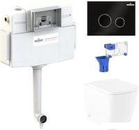 Унитаз Lavinia Boho Relfix Aveo Rimless 5 в 1 87060264 (черное стекло)