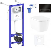 Унитаз Lavinia Boho Relfix Aveo Rimless 7 в 1 87050208 (черный пластик)