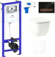 Унитаз Lavinia Boho Relfix One Compacto 7 в 1 75110090 (черный пластик)