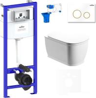 Унитаз Lavinia Boho Relfix Bell Pro Rimless 7 в 1 75110030 (белый пластик)