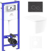 Унитаз Lavinia Boho Relfix Aveo Rimless 6 в 1 75110253 (greek black иск. камень)