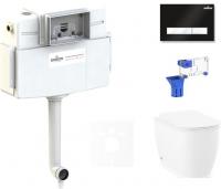 Унитаз Lavinia Boho Relfix Bell Pro 5 в 1 87551004 (черный/белый пластик)