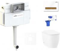 Унитаз Lavinia Boho Relfix Bell Pro 5 в 1 87551006 (белый/светлое дерево пластик)