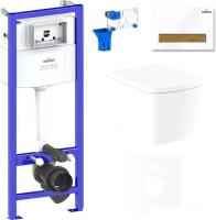 Унитаз Lavinia Boho Relfix Aveo Rimless 7 в 1 75110261 (белый пластик)
