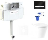 Унитаз Lavinia Boho Relfix Biore 5 в 1 87551038 (черный/белый пластик)