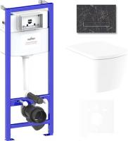 Унитаз Lavinia Boho Relfix Aveo Rimless 6 в 1 75110252 (greek black иск. камень)