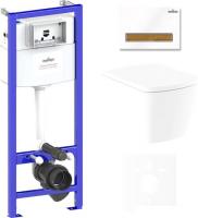 Унитаз Lavinia Boho Relfix Aveo Rimless 6 в 1 75110244 (белый пластик)