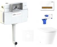 Унитаз Lavinia Boho Relfix Biore 5 в 1 87551040 (белый/светлое дерево пластик)