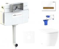 Унитаз Lavinia Boho Relfix One 5 в 1 87551023 (белый/светлое дерево пластик)