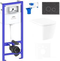 Унитаз Lavinia Boho Relfix Aveo Rimless 7 в 1 75110270 (greek black иск. камень)