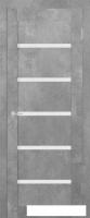 Межкомнатная дверь Юркас Stark ST8 ДО 90x200 (бетон светлый/мателюкс матовое)