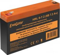 Аккумулятор для ИБП ExeGate HRL 6-7.2 (6В, 7.2 А·ч)