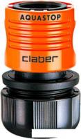 Claber 3/4” Automatic Coupling W Aquastop 8605