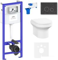 Унитаз Lavinia Boho Relfix Grance Hill Rimless 7 в 1 87561056 (greek black камень)