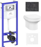 Унитаз Lavinia Boho Relfix Grance Hill Rimless 6 в 1 87561026 (greek black камень)