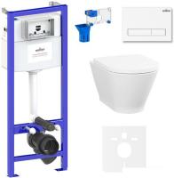 Унитаз Lavinia Boho Relfix Elegant Rimless 7 в 1 87561088 (белый пластик)