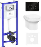 Унитаз Lavinia Boho Relfix Grance Hill Rimless 6 в 1 87561008 (черный пластик)