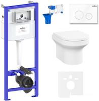 Унитаз Lavinia Boho Relfix Grance Hill Rimless 7 в 1 87561034 (белый пластик)