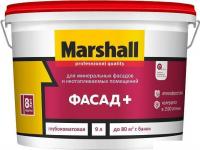 Краска Marshall Фасад+ BW 9 л (белый)