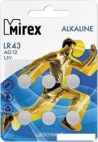 Батарейки Mirex LR43 (AG12) блистер 6 шт. 23702-LR43-E6