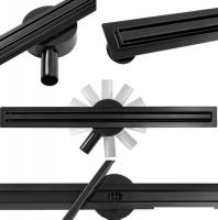 Трап/канал Calani Eco360 Slim 80 Black CAL-G0027