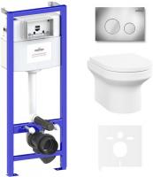 Унитаз Lavinia Boho Relfix Grance Hill Rimless 6 в 1 87561006 (хром пластик)