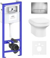 Унитаз Lavinia Boho Relfix Grance Hill Rimless 6 в 1 87561002 (хром пластик)