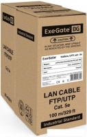 Кабель ExeGate UTP4-C5e-CCA-S24-IN-PVC-GY-100 UTP