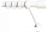 Карнизы для штор Lm Decor Цилиндр (белый глянец, гладкая, 2м 25мм, 1 ряд)