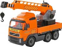 Игрушечный транспорт Полесье Volvo с поворотной платформой в лотке