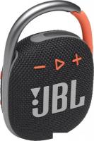 Беспроводная колонка JBL Clip 4 (черный/оранжевый)