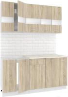 Кухня Кортекс-мебель Корнелия Экстра 1.6м (дуб сонома/мадрид)