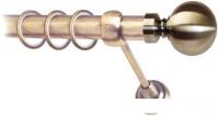 Карнизы для штор Lm Decor Шар большой (антик, гладкая, 3м 25мм, 1 ряд)