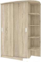 Шкаф раздвижной Кортекс-мебель Лагуна ШК04-00 правая консоль (дуб сонома)